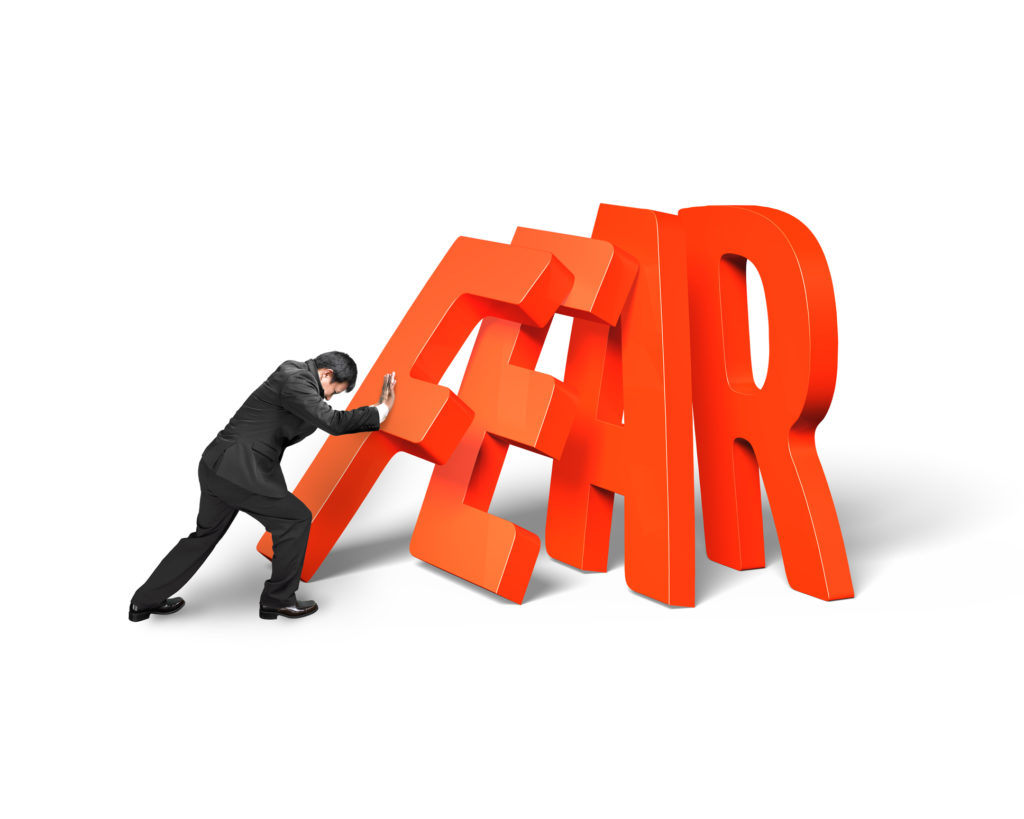 pushing over fear