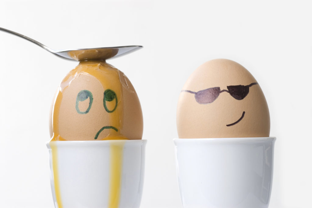 revenge - egg cracking