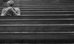 man in church prayer and meditation