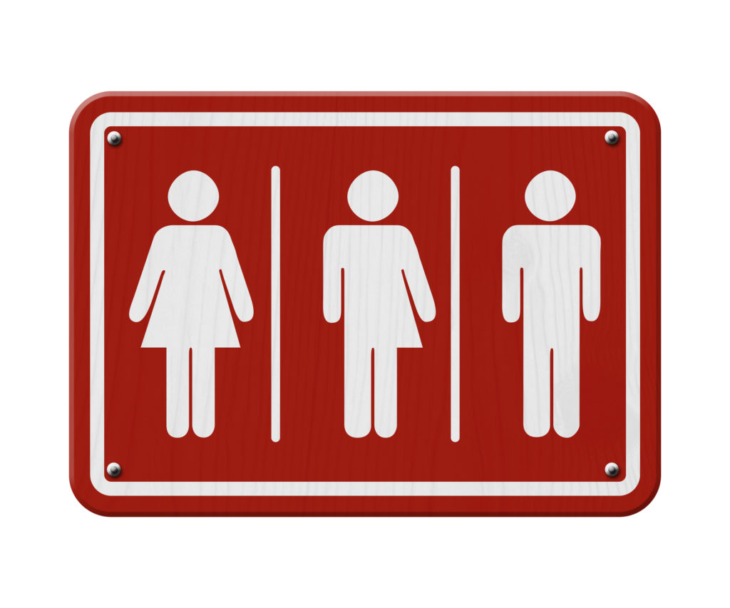 sign for female, male and transgender