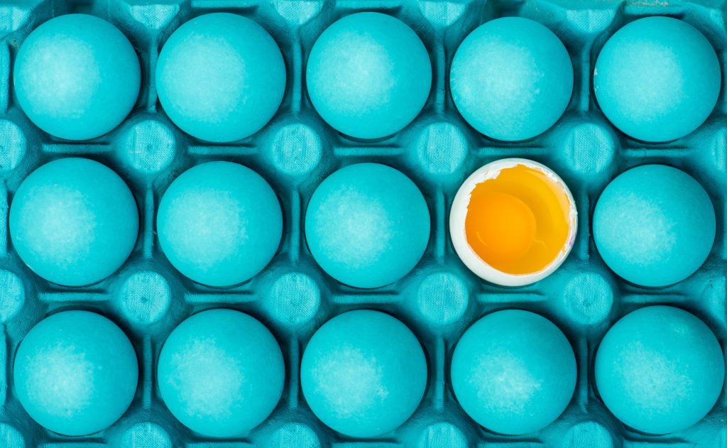 different looking egg - be yourself