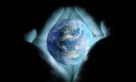 kingdom of God - God holding earth in His hands