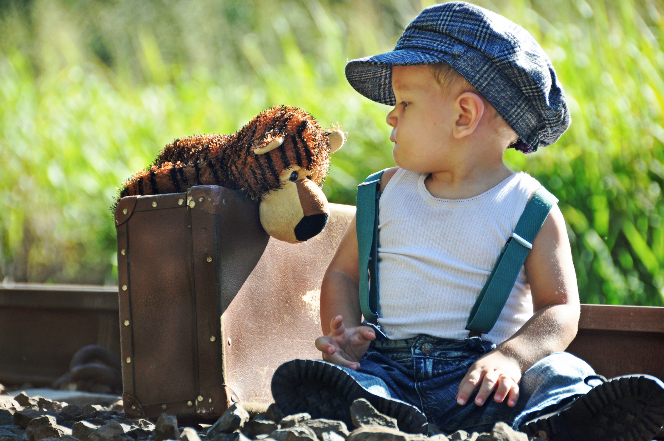 boy and stuffed animal - loyalty