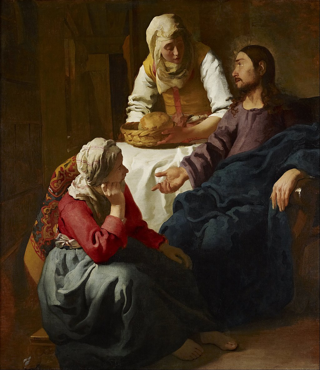 Mary and Martha with Jesus